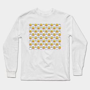 Halloween Ghosts and Candy Corn Long Sleeve T-Shirt